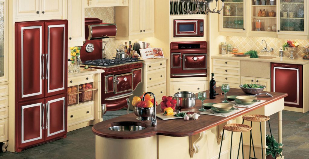 Antique Kitchen Red