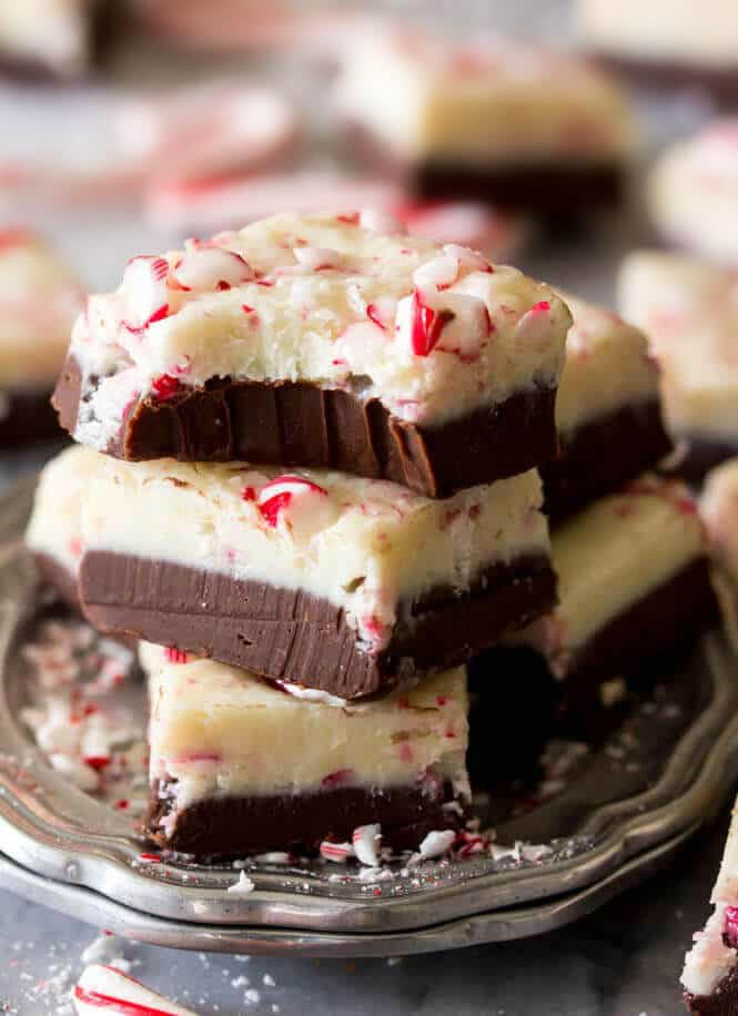 Peppermint Bark Fudge